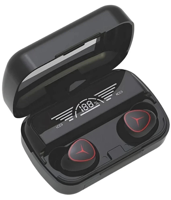 VERONIC M66PRO Bluetooth True Wireless (TWS) In Ear 30 Hours Playback Fast charging,Powerfull bass IPX4(Splash & Sweat Proof) Black