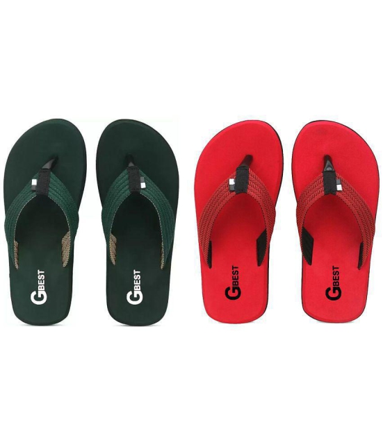 GBest - Multicolor Mens Thong Flip Flop - None