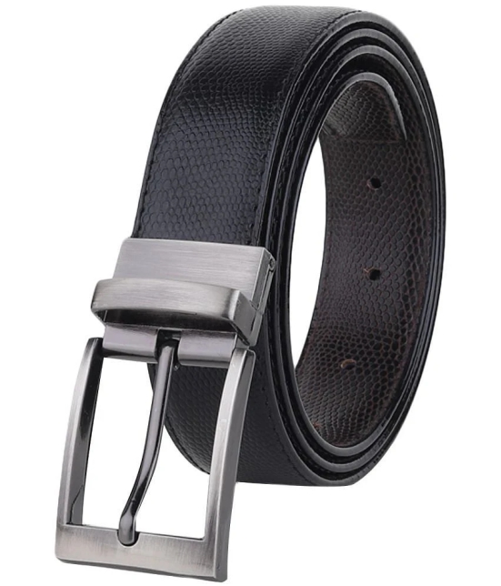 samtroh - Black PU Mens Reversible Belt ( Pack of 1 ) - None