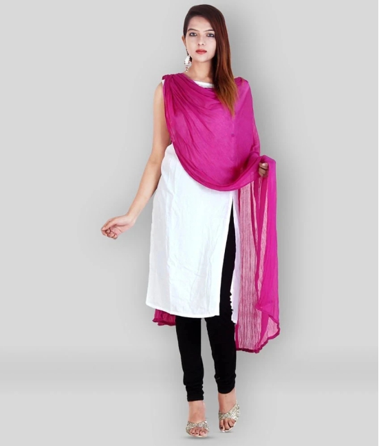 Apratim Pink Chiffon Dupatta - Single