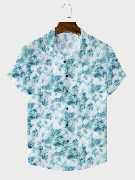 Men's Printed Casual Shirts-M