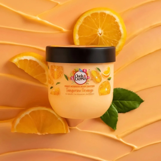 Buds&Berries Fruit Nourish Tangerine Orange Body Butter for (200 ml)