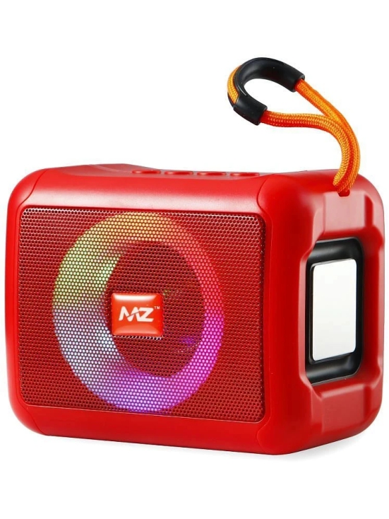 MZ M408SP 5 W Bluetooth Speaker Bluetooth V 5.0 with SD card Slot Playback Time 6 hrs Red - Red