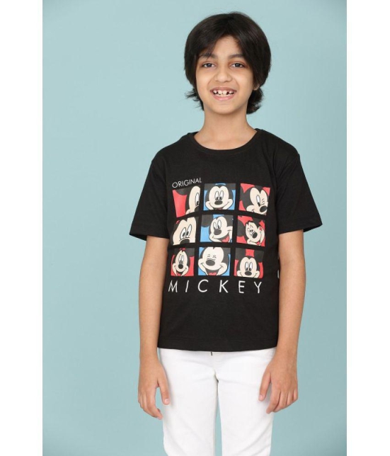 Rydho - Black Cotton Boy's T-Shirt ( Pack of 1 ) - None