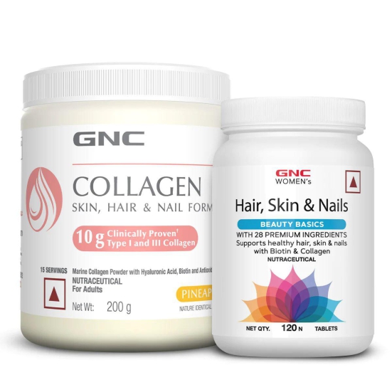 GNC Marine Collagen Powder + Women's Hair, Skin & Nails