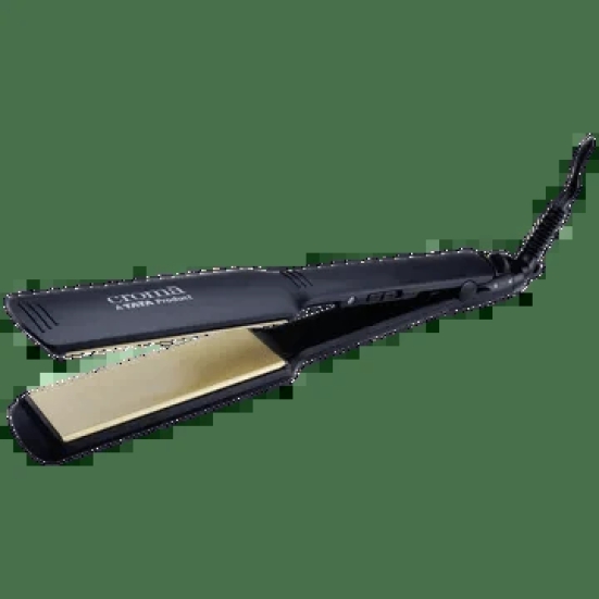 Croma Hair Straightener with PTC Heater (Ceramic Coated Plates, Black)