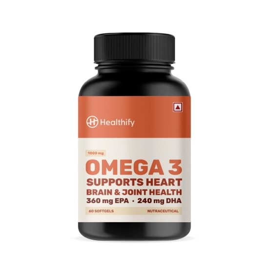 Omega 3 Fish Oil Capsules (1000 mg)-60 Capsules
