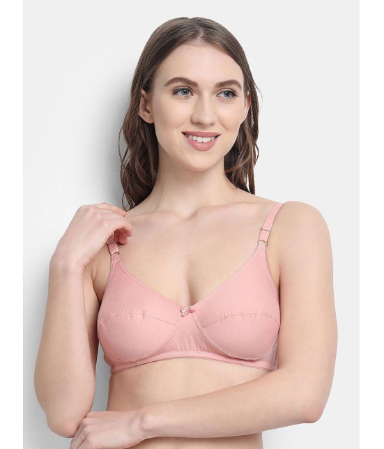 VStar - Pink Cotton Non Padded Womens Everyday Bra ( Pack of 1 ) - None