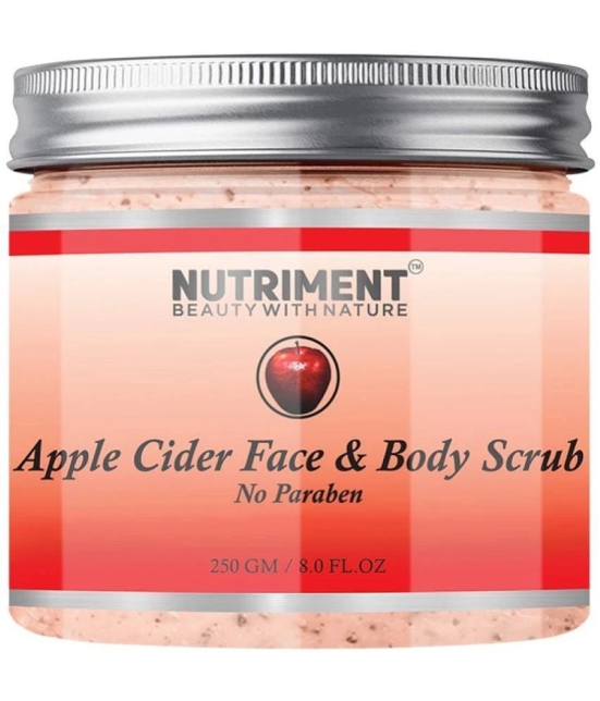 Nutriment Apple Cider Face And Body Scrub For Men & Women ( Pack of 1 ) - 250gm