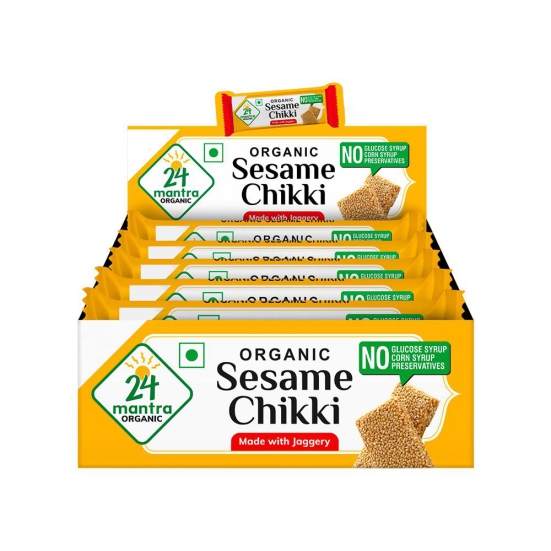 24 mantra Sesame Chikki 20 g Pack of 10