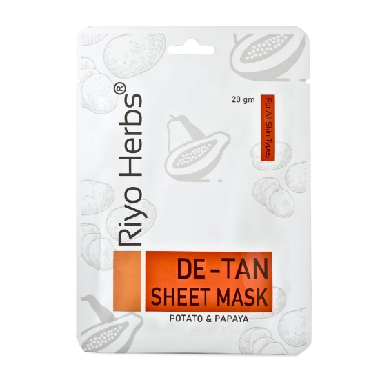 De-Tan Face Sheet Mask (Potato & Papaya)