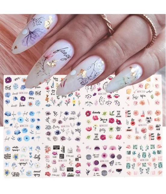 RTB 3D Nail Art Sticker 12 Pcs Stickers Assorted Design 12 g