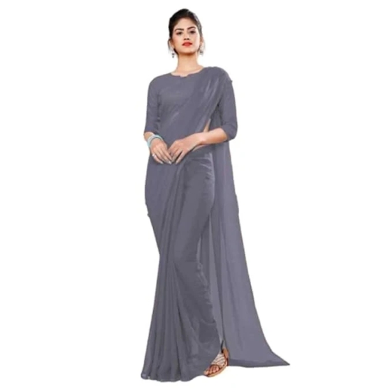 F9_DYD_Saree_Grey - Grey