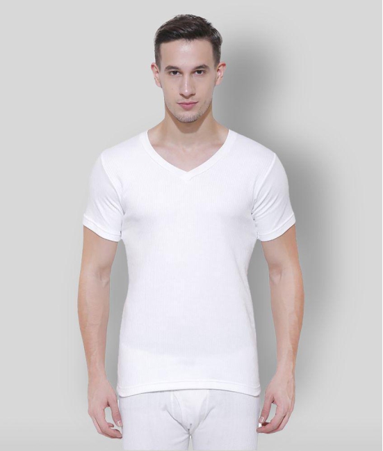 Bodycare Insider - Off-White Cotton Blend Mens Thermal Tops ( Pack of 1 ) - None