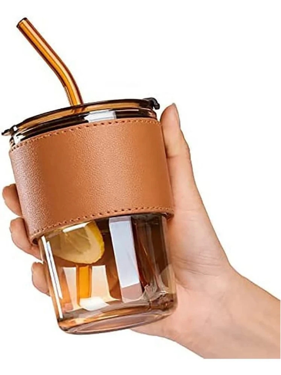 GKBOSS ?Leather  Coffee Cup Polycarbonate Travel Mug 400 mL ( Pack of 1 ) - Multi Color