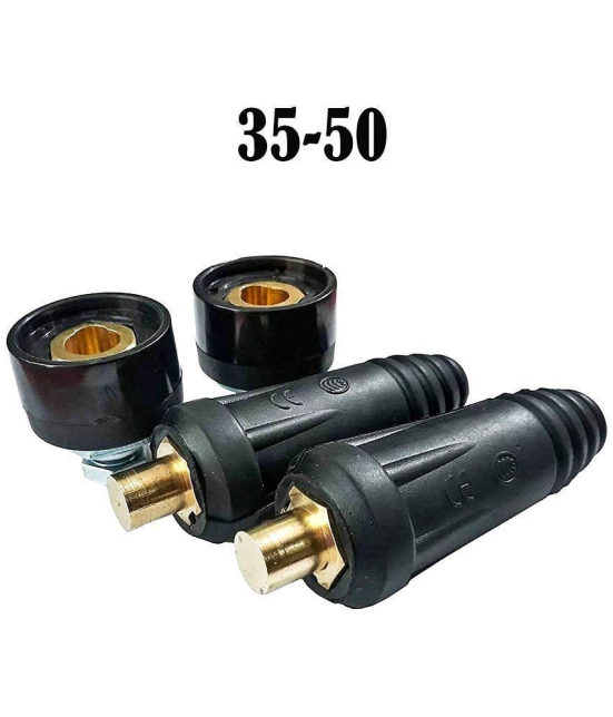 Laxmi Welding Cable Joint Quick Connectors (Size : 35-50, Male & Female) Plug Adapter and Socket for Welding Machine (2 Pieces of Male & 2 Pieces of Female connector)