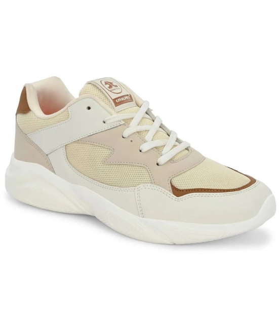 OFF LIMITS ROGER Cream Mens Sports Running Shoes - None