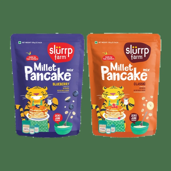 Blueberry & Classic Combo: Millet Pancake (Pack of 2)