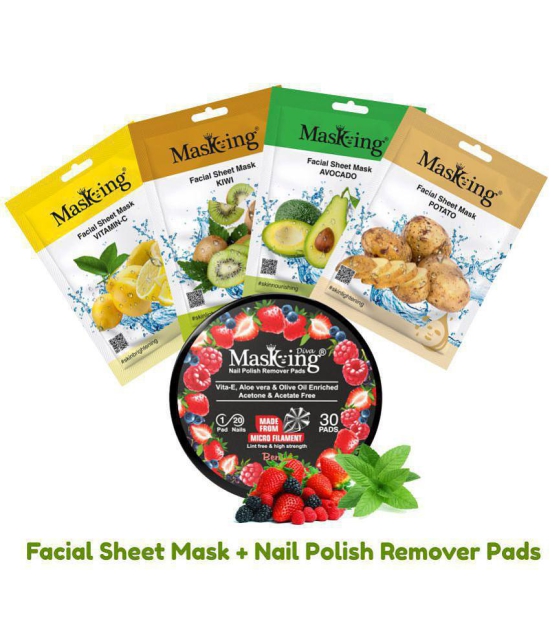 Masking - Natural Glow Facial Kit For All Skin Type ( Pack of 5 )