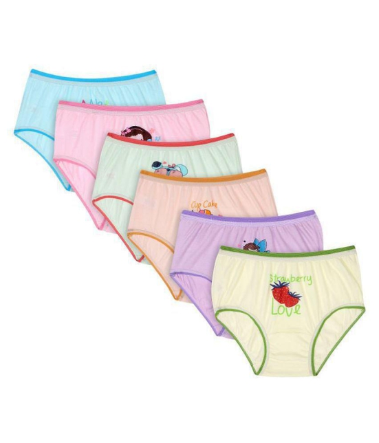 Bodycare Kids Girls Printed Panty Pack Of 6 - None