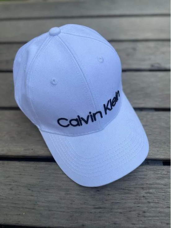 Calvin Klen White And Black Premium Unisex Cap