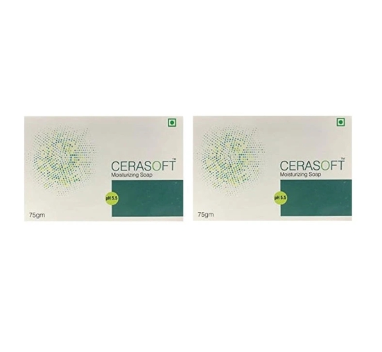 Cerasoft Moisturising Soap 75gm, Pack of 2