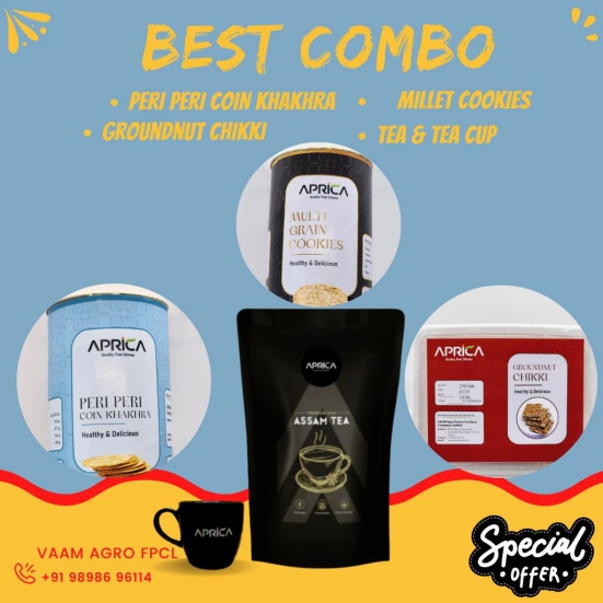 Best Combo Deal | Khakhra, Cookies, Chikki, Tea and Tea cup