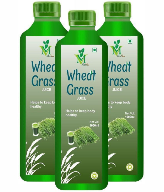 Wheat Grass sugar free Juice Pack of 3 - 1000ml