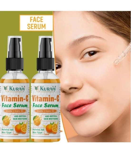 KURAIY Vitamin C Face Serum For Radiant Glow For All Skin Type 50ml ( Pack of 2 )