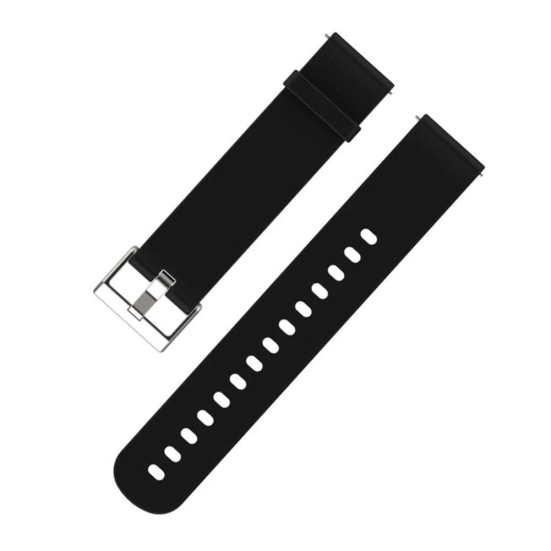 Exelent Smart Watch Strap 19mm Compatible for Any Smart Watch with 19mm Lugs Width Soft Silicone Replacement Adjustable Waterproof