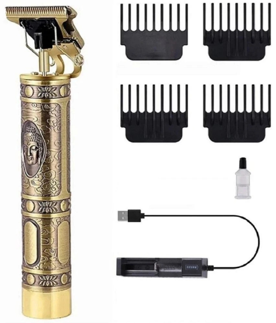 VEVO T9 Hair Trimmer Gold Cordless Beard Trimmer With 60 minutes Runtime