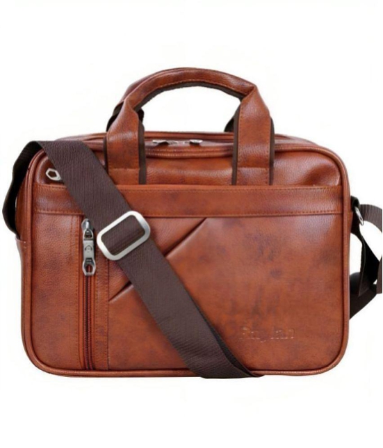 Raylan Tan Solid Messenger Bag - Tan