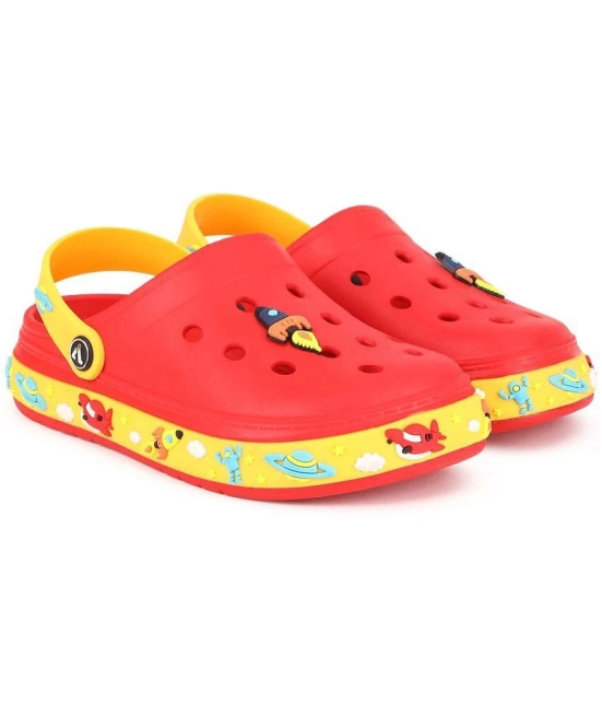 Aqualite Boys Red & Yellow Clogs - None