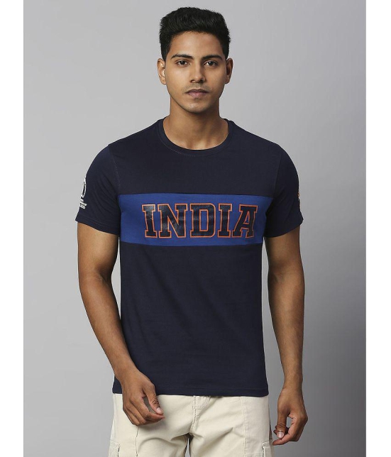 FanCode - Navy Blue Cotton Regular Fit Men's Sports T-Shirt ( Pack of 1 ) - None