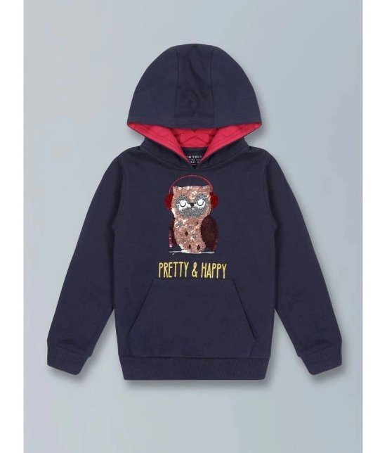 PLUM TREE Girls Cotton Blend Sweatshirt ( Navy ) - None