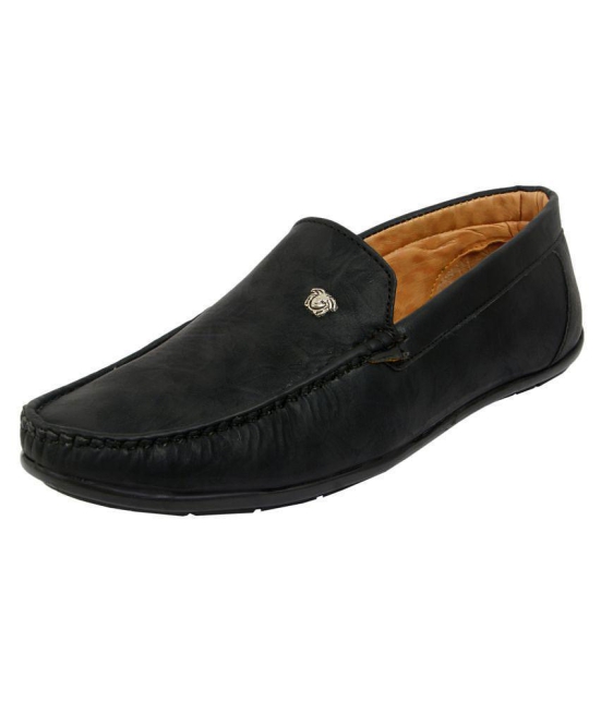 SHOES KINGDOM Black Loafers - 10