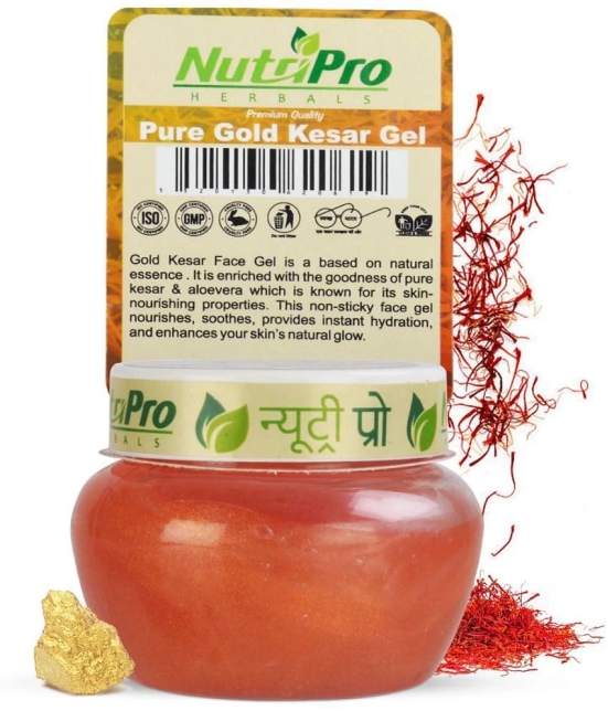 NutriPro Pure Gold Kesar Gel 120ml For Radiant Glow & Nourshing Properties