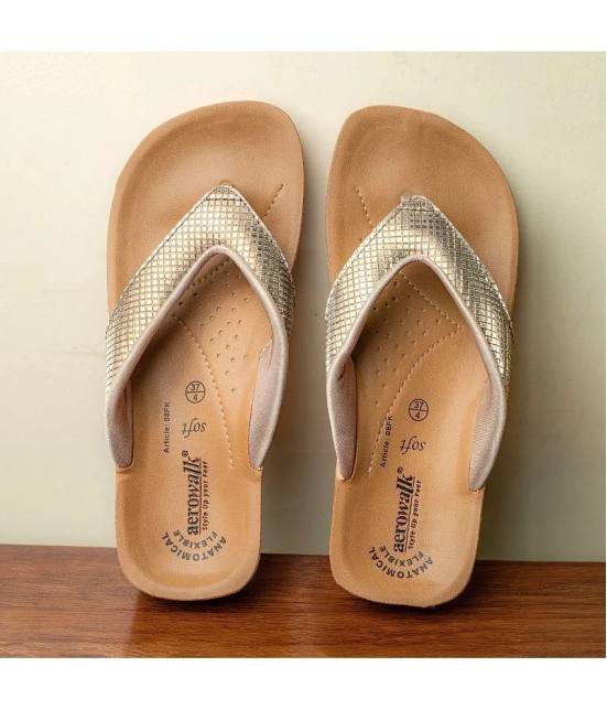 Aerowalk Beige Womens Slipper - None