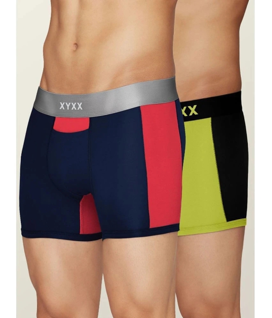 XYXX - Multicolor Modal Mens Trunks ( Pack of 2 ) - None