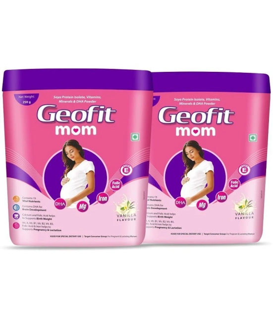 GEOFIT Mom Protein Powder 250 gm Pack of 2