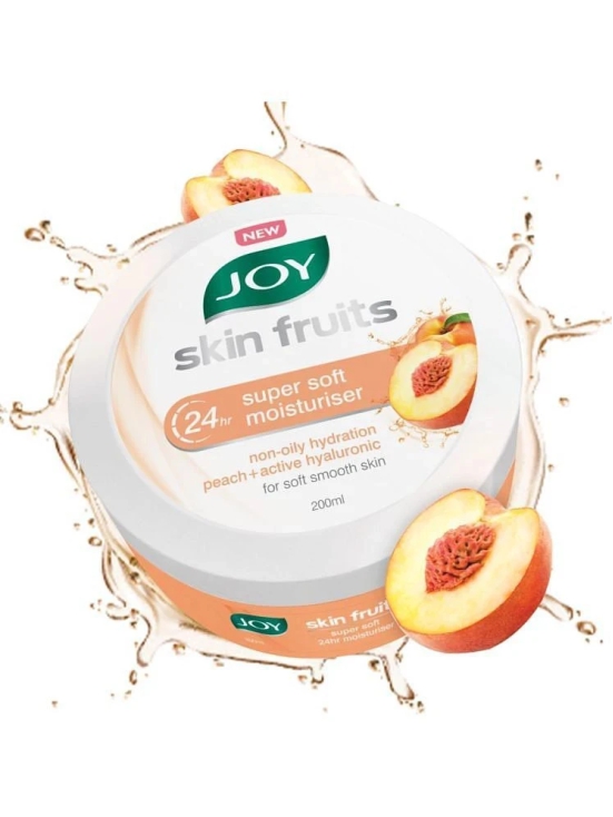 Joy Skin Fruits 24hr Super Soft Moisturiser with Peach & Active Hyaluronic (200 ml)