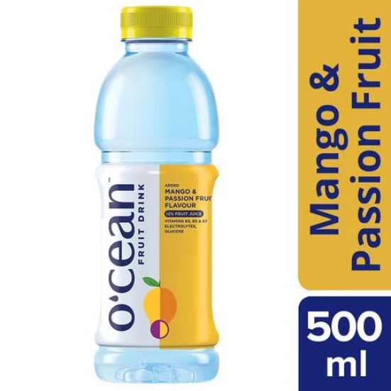 Ocean Fruit Water - Mango & Passion Fruit Flavour, 500 ml