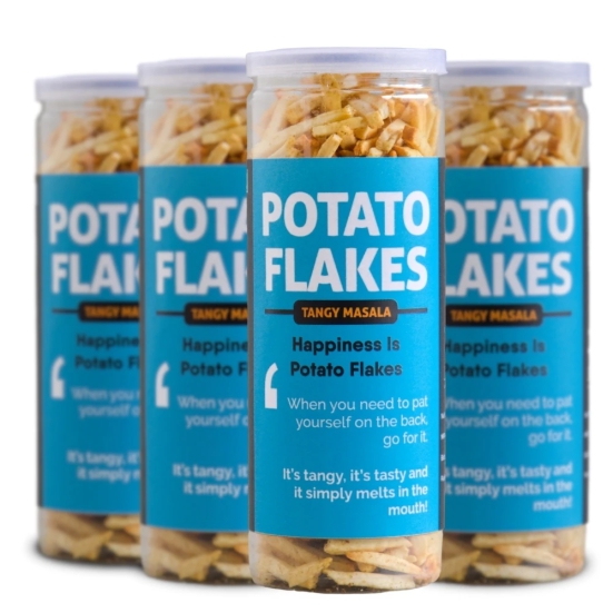 Omay Foods Potato Flakes, 50 gm Jar (Pack of 4)