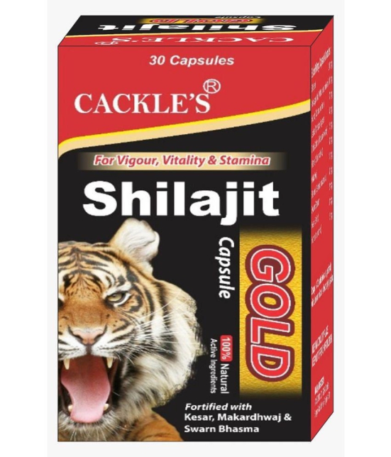 Cackle's Shilajit Gold Ayurvedic 30 x 2 =60 Capsule 60 no.s