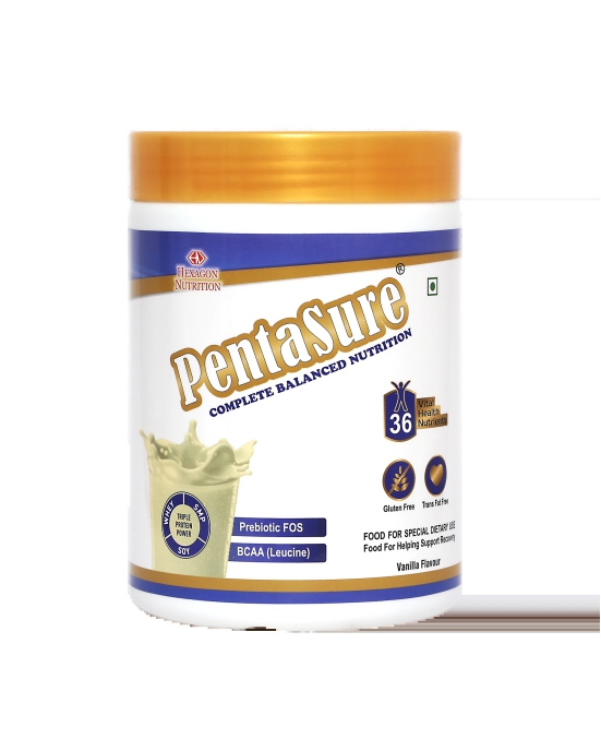 PentaSure Complete Banlanced Nutrition Drink for Adults 400gm, Vanilla Flavour