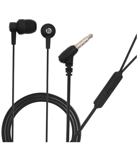 hitage HB-143+ Flower 3.5 mm Wired Earphone In Ear Comfortable In Ear Fit Black