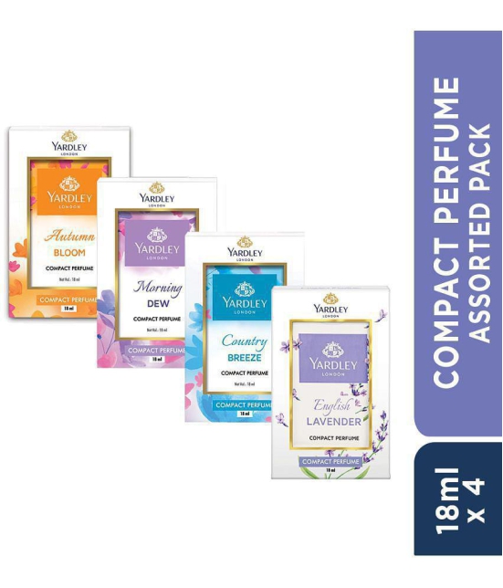 Yardley London - London compact perfume- Assorted pack of 4 Deodorant Spray & Perfume For Women 18 ML ( Pack of 4 )