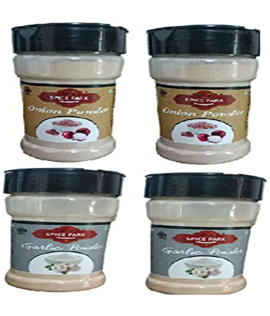 Spice Park Onion powder 70gm pack of 2, Garlic powder 70gm pack of 2 Powder 280 gm