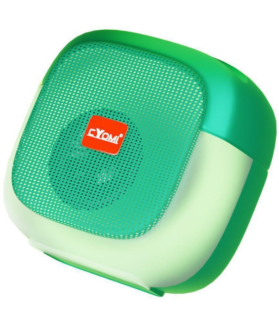 CYOMI Cy631 5 W Bluetooth Speaker Bluetooth v5.0 with SD card Slot Playback Time 4 hrs Green - Green