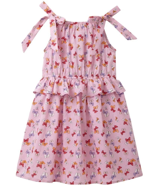 Cub Mcpaws - Pink Rayon Girls Frock ( Pack of 1 ) - None